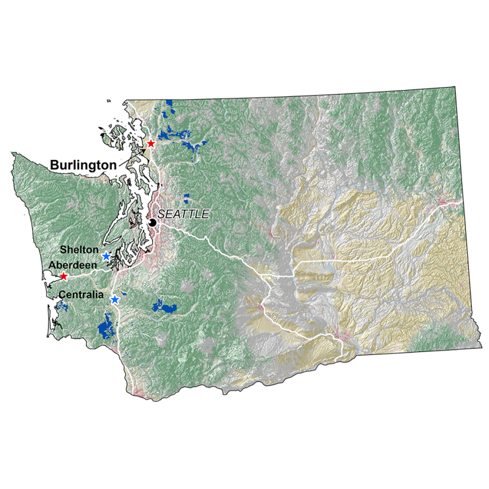 Washington Locations/Land Holdings